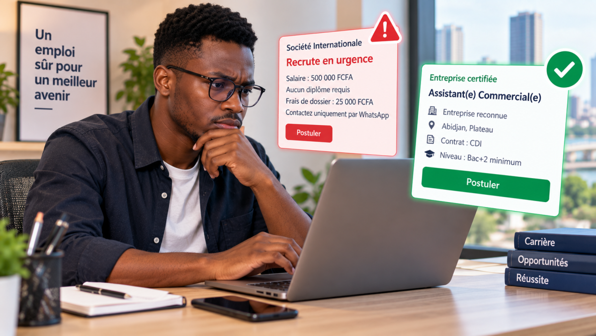 Offres d'emploi en Côte d'Ivoire : comment repérer une annonce fiable et éviter les arnaques