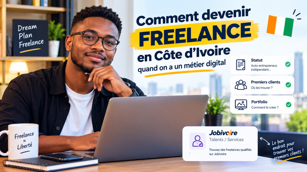 Comment devenir freelance en Côte d'Ivoire quand on a un métier digital