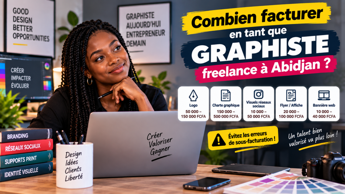 Combien facturer en tant que graphiste freelance à Abidjan