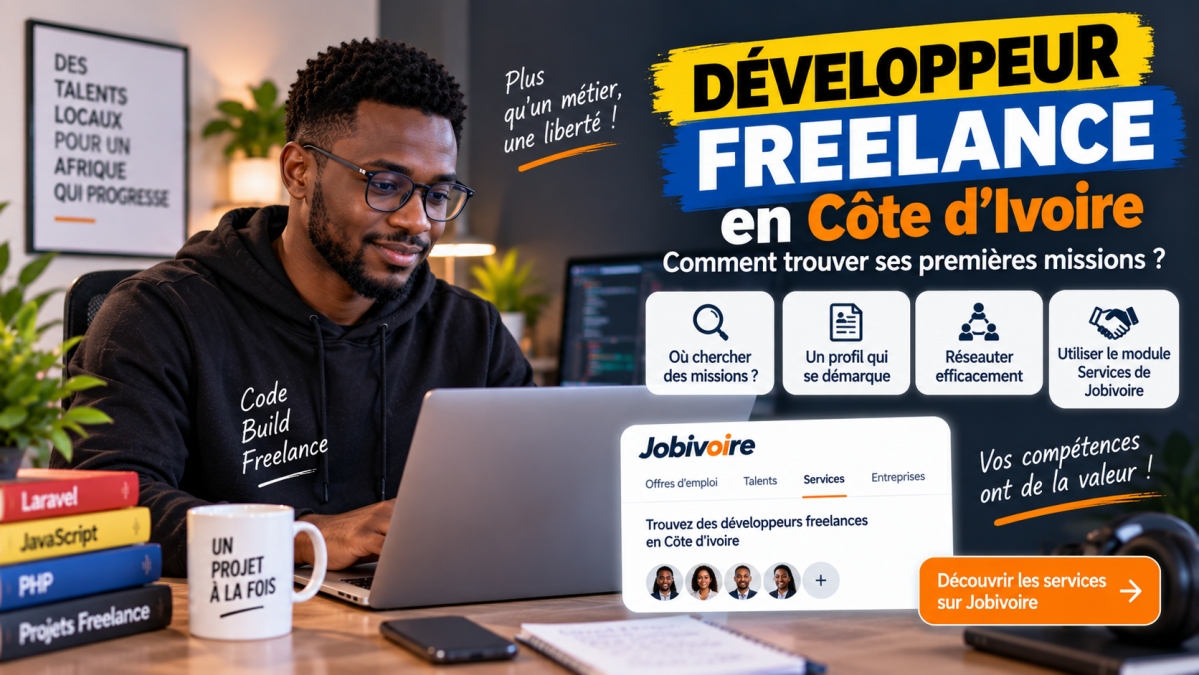 Développeur freelance en Côte d'Ivoire : comment trouver ses premières missions