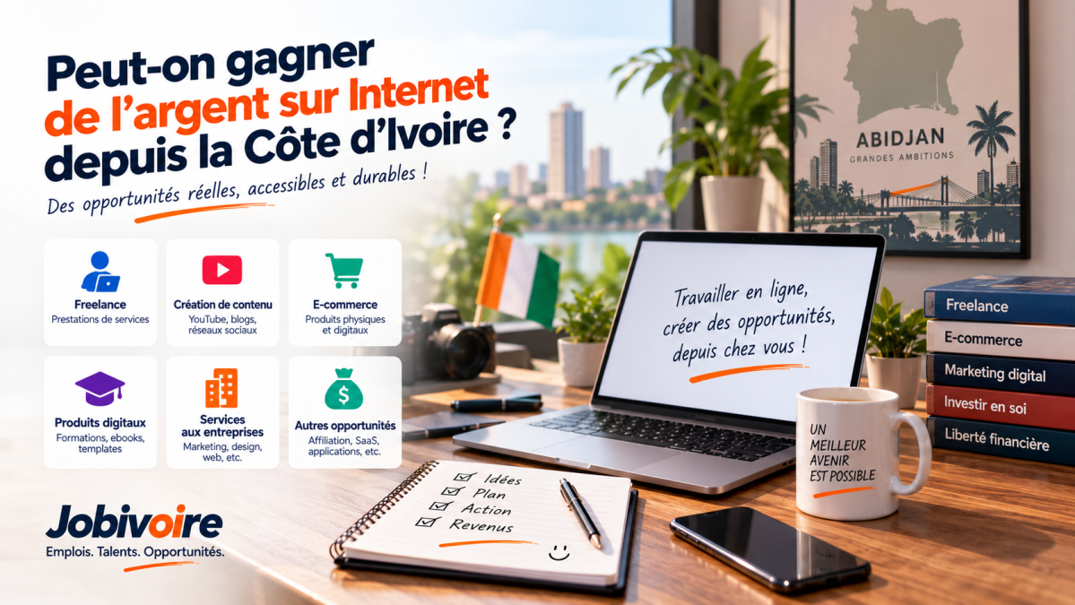 Peut-on gagner de l'argent sur Internet depuis la Côte d'Ivoire ?