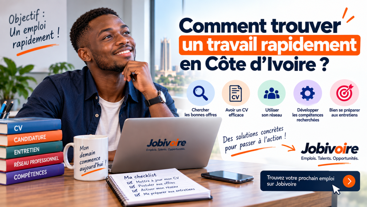 Comment trouver un travail rapidement en Côte d'Ivoire