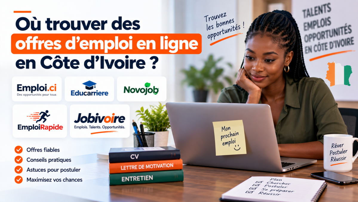 Où trouver des offres d'emploi en ligne en Côte d'Ivoire